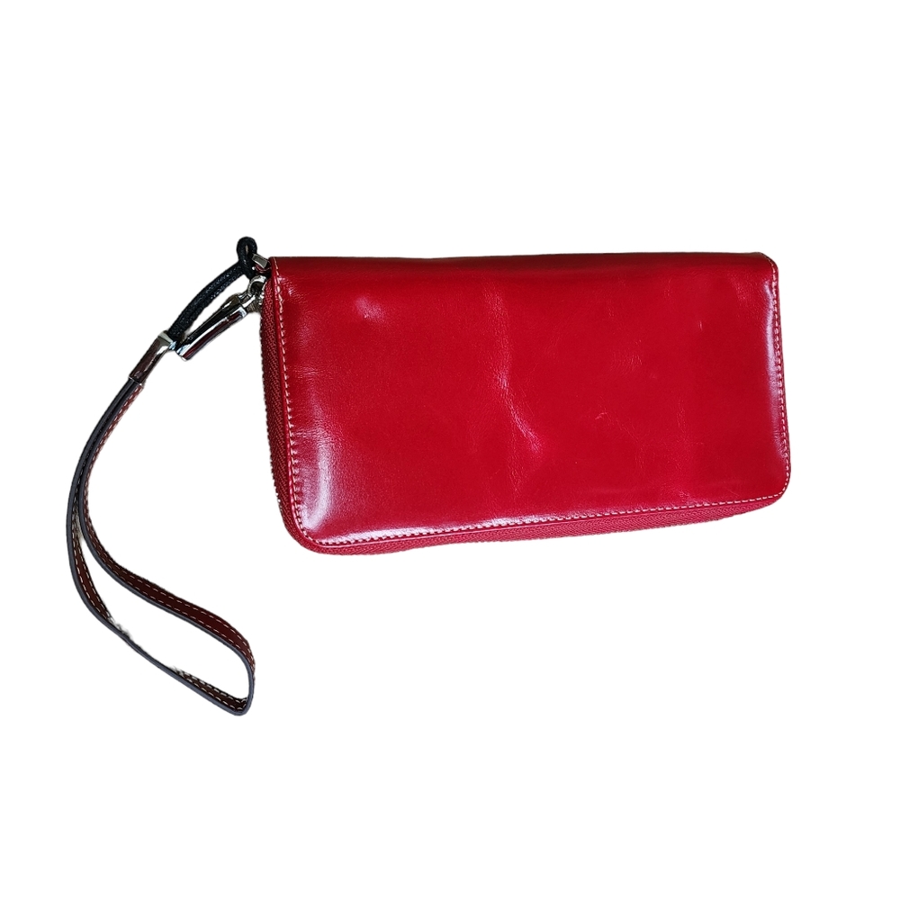 4/$25 Lavemi Women's RFID Blocking 100% Leather Large Capacity Zip Around Wallet - Picture 3 of 8